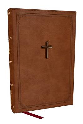 Picture of KJV Personal Size Large Print End-Of-Verse Reference Bible, Brown Leathersoft, Red Letter, Comfort Print