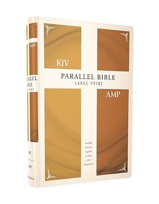 Picture of KJV, Amplified, Parallel Bible, Large Print, Hardcover, Red Letter Edition