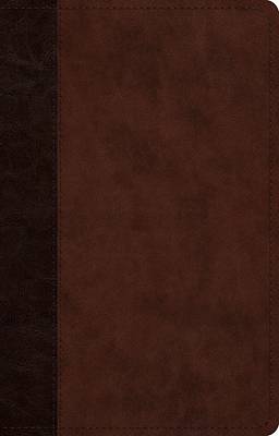 ESV Large Print Thinline Reference Bible, Red Letter (Trutone, Brown/Walnut, Timeless Design)