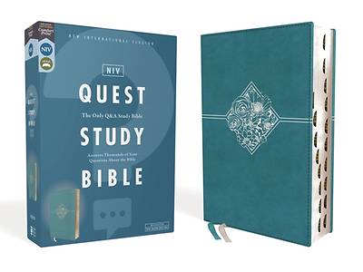 Picture of NIV, Quest Study Bible, Leathersoft, Blue, Indexed, Comfort Print