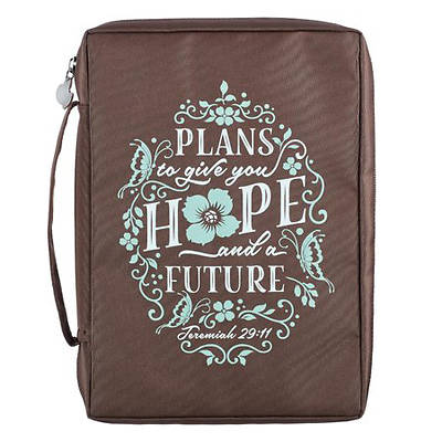 Picture of Bible Cover Hope and Future Brown Large