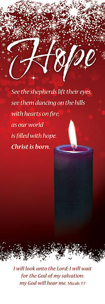 Picture of Hope Advent Week 1 Banner 2 x 6 Fabric