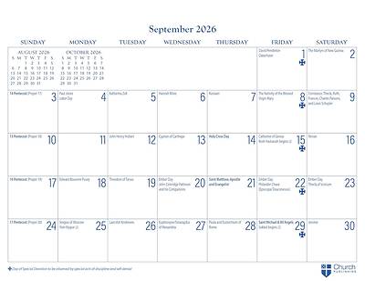 Picture of 2026 Parish Wall Calendar