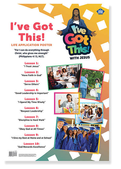 Picture of Vacation Bible School VBS 2022 I've Got This With Jesus Life Application Poster Junior/Teen
