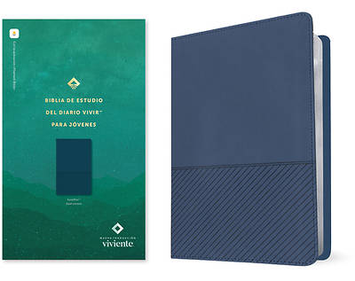Picture of Biblia de Estudio del Diario Vivir Para Jóvenes Ntv (Sentipiel, Azul Oscuro, Letra Roja, Habilitada Para Filament)