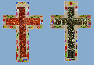 Picture of Metallic Cross - Red