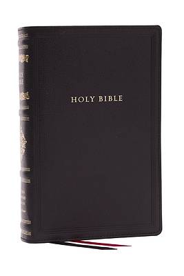 Picture of RSV Personal Size Bible with Cross References, Black Leathersoft, Thumb Indexed, (Sovereign Collection)