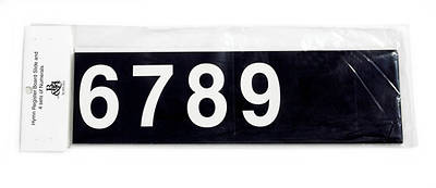 Picture of English and Spanish extra slide and numeral set - register
