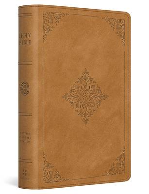Picture of ESV Large Print Bible (Trutone, Nubuck Caramel, Fleur-De-Lis Design)