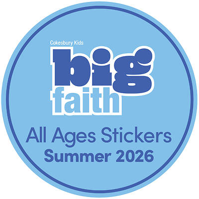 Picture of Cokesbury Kids Big Faith Summer 2026 All Ages Activity Stickers (Pkg of 6)