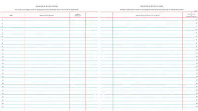 Picture of Westminster Church Register Binder Sheets  Ruling Elders