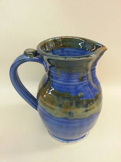 Picture of Earthenware Flagon, Dark Blue