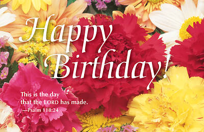 Picture of Happy Birthday Bouquet Postcard (Pkg of 25)