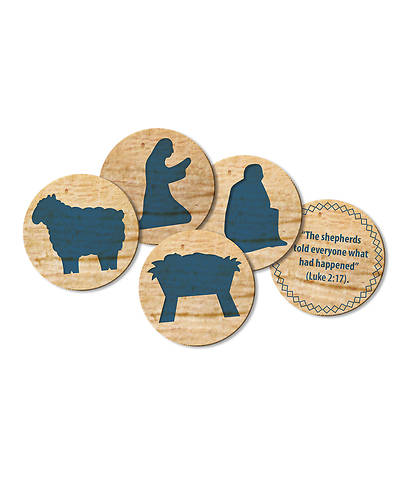 Picture of Night in Bethlehem Bible Memory Coins pkg 5