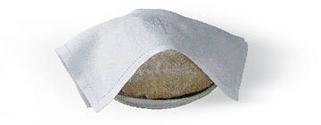 Embroidered Linen-Look Latin Cross  Bread Plate Napkin