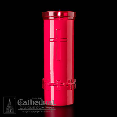 Picture of Cathedral Devotiona-Lites Plastic Offering Lights - 6 Day, Ruby