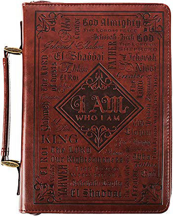 Picture of Bible Cover Lux-Leather Names Medium