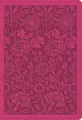 Picture of ESV Large Print Compact Bible, Red Letter (Trutone, Berry, Floral Design)