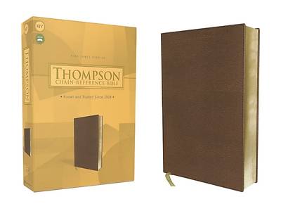 Picture of Kjv, Thompson Chain-Reference Bible, Leathersoft, Brown, Red Letter