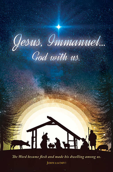 Picture of Jesus Immannuel Christmas Bulletin Regular