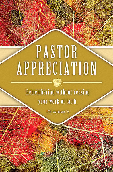 Picture of Pastor Appreciation Bulletin Regular 1 Thessalonians 1:3