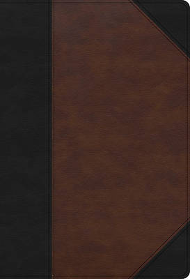 Picture of CSB Super Giant Print Reference Bible, Black/Brown Leathertouch, Indexed