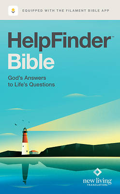 Picture of Helpfinder Bible Nlt, Filament Enabled (Hardcover, Harbor Blue, Red Letter)
