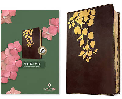 Picture of NLT Thrive Devotional Bible for Women (Leatherlike, Cascade Deep Brown, Indexed)