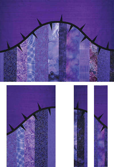 Picture of Spirit Grape Dupioni 3-Piece Parament Set