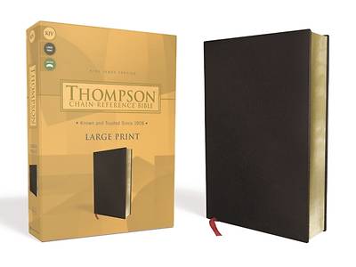 Picture of Kjv, Thompson Chain-Reference Bible, Large Print, Bonded Leather, Black, Red Letter