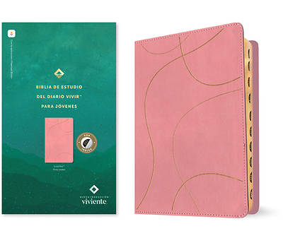 Picture of Biblia de Estudio del Diario Vivir Para Jóvenes Ntv (Sentipiel, Rosa Pastel, Índice, Letra Roja, Habilitada Para Filament)