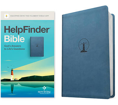 Picture of Helpfinder Bible Nlt, Filament Enabled (Leatherlike, Harbor Blue, Red Letter)