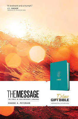 Picture of The Message Deluxe Gift Bible (Leather-Look, Hosanna Teal)