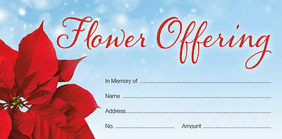 Picture of Christmas Flower Offering Envelope