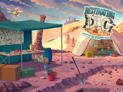 Picture of Vacation Bible School VBS 2021 Destination Dig Unearthing the Truth About Jesus Note Cards Pkg 10
