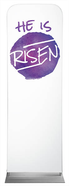 Picture of He is Risen Easter Watercolor Sleeve Banner