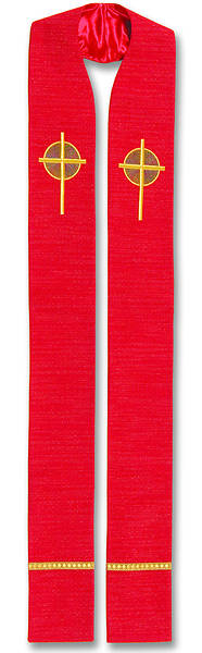 Picture of Rose Window Stole  RED