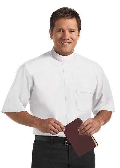 Picture of Murphy Qwick-Ship Men's Short Sleeve Neckband Clergy Shirt
