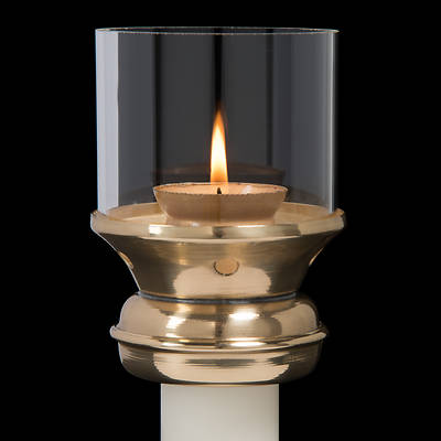 Picture of Brass Draft Resistant Follower for Wax Candles