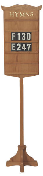 Picture of Woerner 239 Hymn Board with Stand