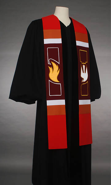 Picture of Abbott Hall 8500 Revelation Series Red Stole