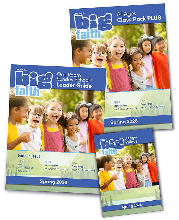 Cokesbury Kids Big Faith Spring 2026 One Room Sunday School Leader Kit